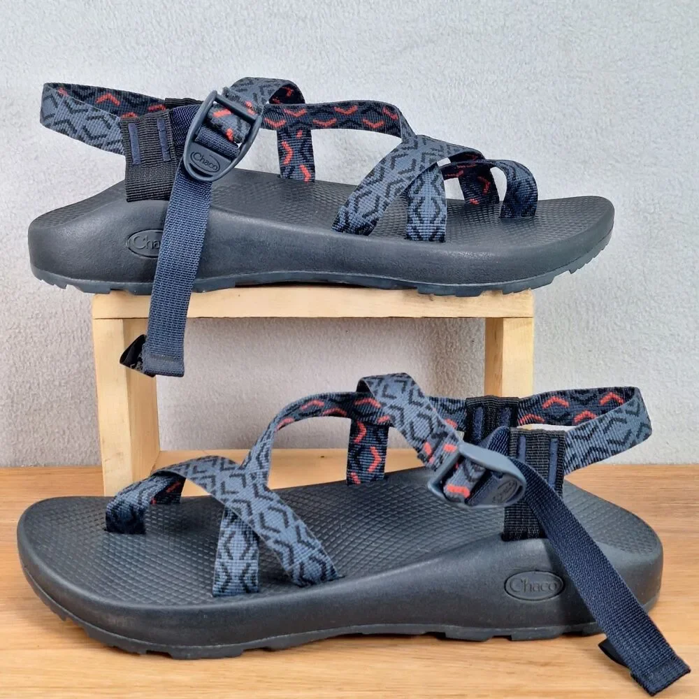 Chaco Z/2 Classic Men's 11 Stepped Navy Adjustable Sport Sandals Toe Strap
